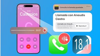 Como Grabar Las LLamadas Con Tu iPhone Te Muestro como [upl. by Adil]