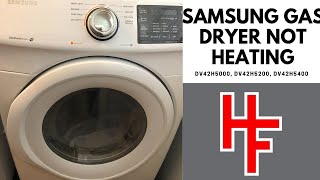 SAMSUNG GAS DRYER PROBLEM NOT HEATING [upl. by Ebony]