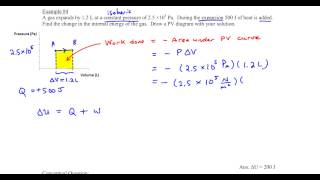 Chapter 15 Example 4 Isobaric process [upl. by Lunseth]