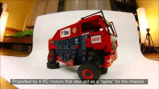 Lego Technic Motorized 4x4 Dakar Truck [upl. by Hatnamas907]