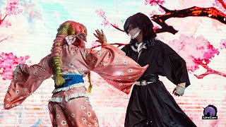 Obanai Iguro and Mitsuri Kanroji Demon Slayer Cosplay [upl. by Inaniel]