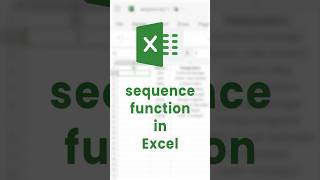 How to create automatic and dynamic number list in Excel Sequence Function shorts excel [upl. by Imogene]