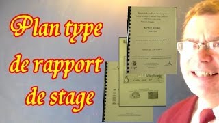 Rapport de stage exemple 1  plan type modèle du rapport de stage [upl. by Eran731]