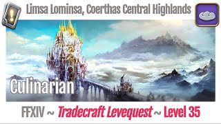 FFXIV Culinarian Leves Level 35  Limsa Lominsa Coerthas Central Highlands  A Realm Reborn [upl. by Ekram158]