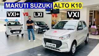 Alto K10 LXI vs VXI  Detailed Comparison  Car Quest [upl. by Chambers40]