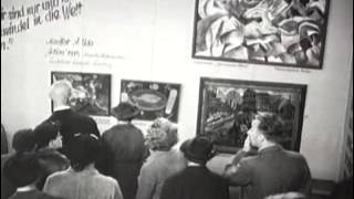 1937 Munich Exhibition of Degenerate Art [upl. by Aisorbma]