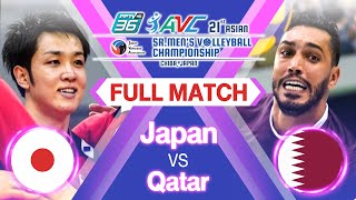 Japan vs Qatar  Full Match  PPTV 2021 Asian Sr mens JVA Volleyball Championship  Pool A [upl. by Yecaw]