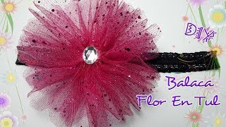 🌺 DIY Balaca FLOR En TUL  Mariu Belo [upl. by Onaicilef]