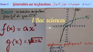 Généralités sur fonctionsséance61 bac sc ex et Sm parité dune fonction 6الدوال باك علوم الحصة [upl. by Rifkin]