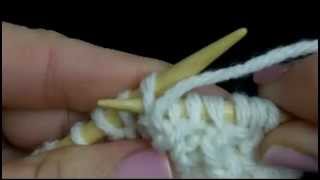 How to knit  Basic Rib 1x1 Stitch 1x1 ribbing  knitting tutorial for beginners [upl. by Atnad]