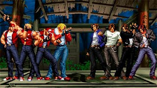 KOF Mugen Terry Bogard Team vs Kyo Kusanagi Team [upl. by Yesdnik35]