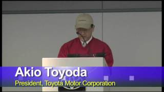 Akio Toyoda Addresses Kentucky Team Members [upl. by Fawn63]