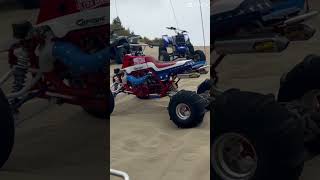 Line up banshee trx450r trx250r 2stroke 4stroke rzr utilityquad sanddunes [upl. by Dworman]