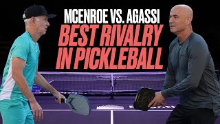 Agassi vs McEnroe THE BEST MATCH in Pickleball [upl. by Golda452]