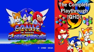 Sonic Classic Heroes Full Game Team Sonic All Emeralds No Deaths Super  Hyper Form QHD60FPS [upl. by Grobe]