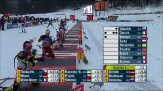 Biathlon Verfolgung der Damen in Pokljuka 2012 [upl. by Valdemar]