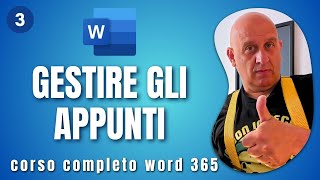 Estensioni o scorciatoie per i tuoi appunti  Corso completo word 365 2024 [upl. by Kreiker]