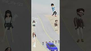 Cars chase vs bollards part 19 fun cars chase usa shortvideo gaming longdrive [upl. by Mw849]