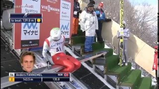 Anders Fannemel Sapporo 2016 1365m ORF [upl. by Tadeo]