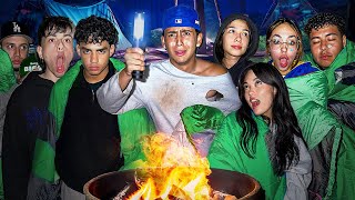 8 HISPANICS GO CAMPING FOR 24 HOURS SPOOKY EDITION [upl. by Nyrehtac93]