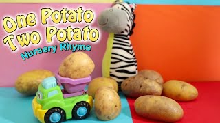 One Potato Two Potato  Nursery Rhyme for Toddlers to Sing Along [upl. by Ayeka]