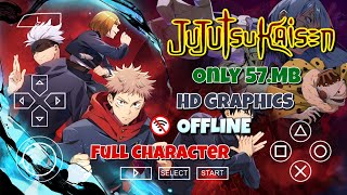 Game Jujutsu Kaisen PPSSPP on Android Offline HD Graphics Full Characters Mod Naruto  Gameplay [upl. by Ohcirej348]