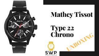 MatheyTissot TYPE 22 CHRONO H1822CHLN  Unboxing [upl. by Anahsed]