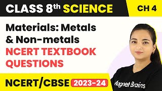 Materials Metals and Nonmetals Question Answers  NCERT Class 8 Science [upl. by Strepphon111]