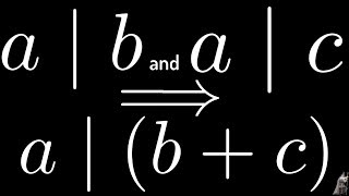 Divisibility Proof with the Sorcerer ab and ac implies ab  c [upl. by Gervais597]