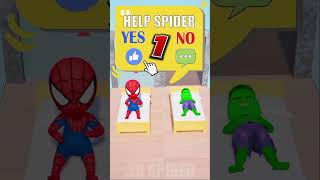 Please Help REAL Spidey vs Baby Hulk Heal spiderman hulk funny rainbowfriends [upl. by Livingstone]