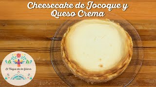 Delicioso Cheesecake de Jocoque y Queso Crema 🍰😋👩‍🍳 con mi secreto para que no se agriete [upl. by Llehcram]