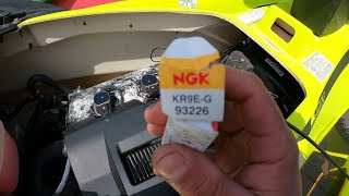 Rxp X 300 Seadoo Maintenance Spark Plug Change and First Start Up of Season [upl. by Kama]