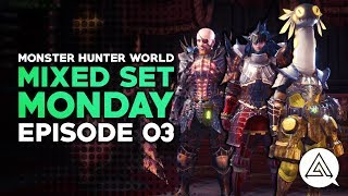 Mixed Set Monday 03  Vampire Gunlance 100 Affinity Dual Blades amp Aggressive Hunting Horn [upl. by Yvor226]