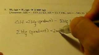 Thermodynamics Calculation Part I  delta H [upl. by Hawthorn]