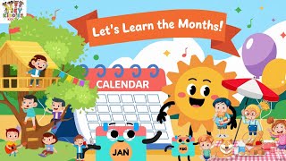 Learn the Months of the Year  Catchy Educational Song and Video [upl. by Terrijo73]