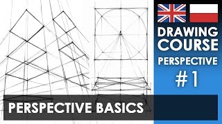 Drawing tutorial  Perspective basics  Kurs rysunku  Podstawy perspektywy S01E01 ENGPL [upl. by Asina]