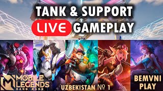 🔴MLBB Tank amp Support POV  Global Hylos  Uzbekistan Top 1 Hylos amp Diggie [upl. by Hiett631]