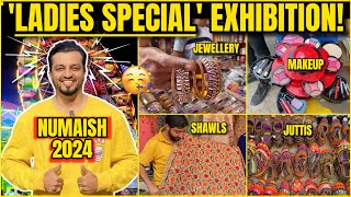 LADIES SPECIAL NUMAISH EXHIBITION WITH PRICE  HYDERABAD 2024 TOUR  HYDERABADI VLOG  WTF [upl. by Bakeman]