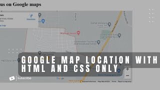 How to add Google Map Live location using HTML and CSS only [upl. by Hurleigh]