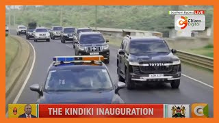 Deputy President designate Kithure Kindiki motorcade makes its way to KICC for swearingin [upl. by Roger639]