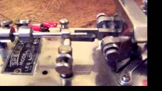 semiautomatic key quotbugquot pendulum damper adjustment by N1EA [upl. by Jermain]