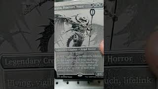 Atraxa Praetors Voice Metal Engraved MTG Proxy mtg laserengraving [upl. by Amorete]