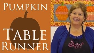 Make a Hexagon Pumpkin or Ornament Table Runner Quilt with Jenny Doan of Missouri Star [upl. by Nina]