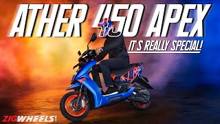 Ather 450 Apex  A Truly Special Edition  First Ride Review [upl. by Shenan398]