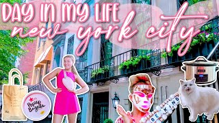 NYC Day In My Life Vlog 🚕  BonBon Popup Bagels Grocery Shopping Biking amp Haul  Lauren Norris [upl. by Neehs]