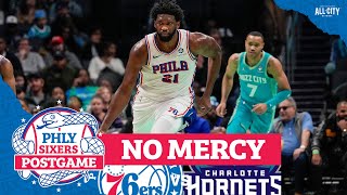 Sixers beat the Hornets by 53 points  PHLY Sixers Podcast [upl. by Naitsirhk]