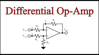 Opamp Tutorial Series 8 The Inverting OpAmp With Offset and the Differential OpAmp Circuit [upl. by Randal]