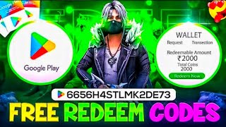 FREE REDEEM CODE 💎  FREE FIRE REDEEM CODE 😱 [upl. by Elisabet557]