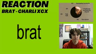 FIRST REACTION to BRAT Album  Charli XCX [upl. by Yelkreb]