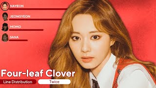 TWICE  Fourleaf Clover Line Distribution  Lyrics [upl. by Ruffo]